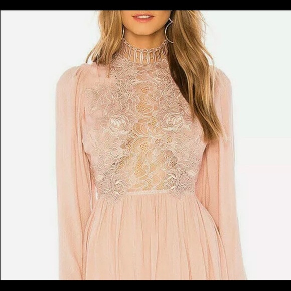 NWT $300 Free People Divine Mini Dress Rose Lace 4 - Picture 5 of 16